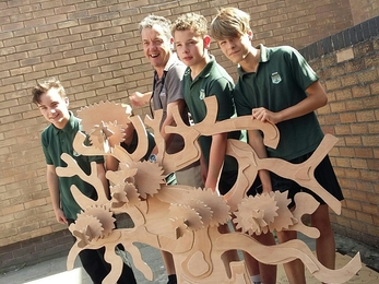 Art Oasis Worry Tree & students copyright MWT