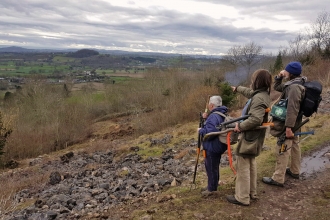 Volunteers at Llanymynech Rocks copyright MWT