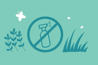 chemical free garden illustration