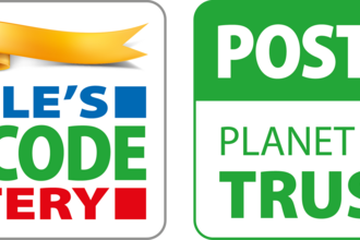 Logo of People's Postcode Lottery Postcode Planet Trust