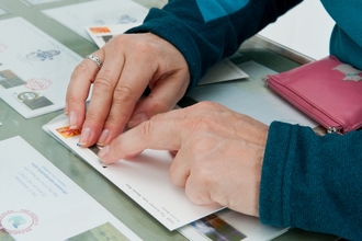 Volunteer working on the mailing copyright Niall Benvie/2020VISION