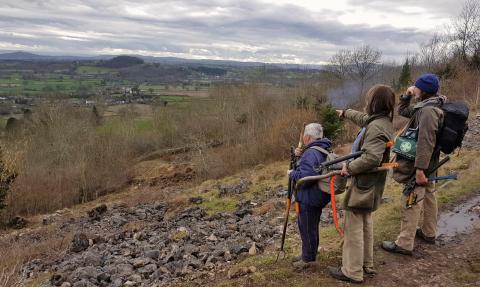 Volunteers at Llanymynech Rocks copyright MWT