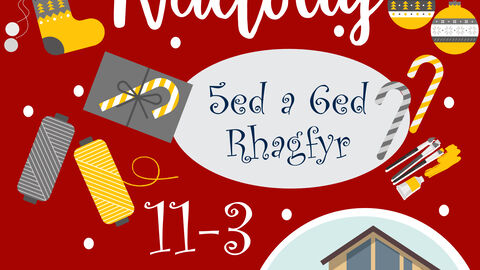 Poster for the Christmas Craft Fair 2026 in Welsh