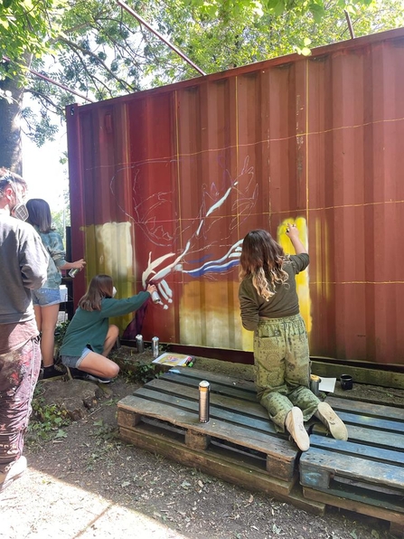 Artwork created by young people at Severn Farm Pond