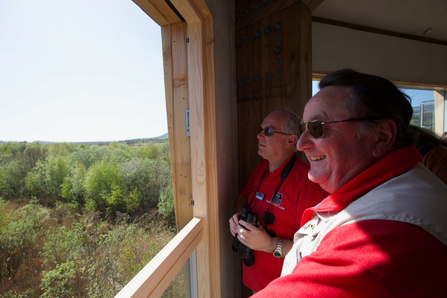 Pete Murdoch looking out over Cors Dyfi Nature Reserve